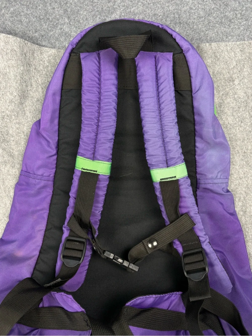 Vintage Patagonia Purple Green Black Small Backpack Daypack